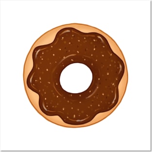 Shiny Chocolate Donut Posters and Art